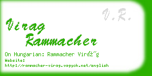 virag rammacher business card